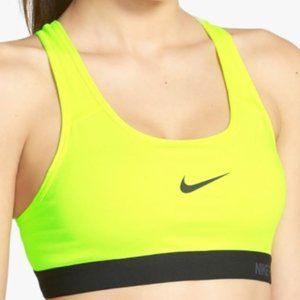 Neon Yellow Nike Sports Bra